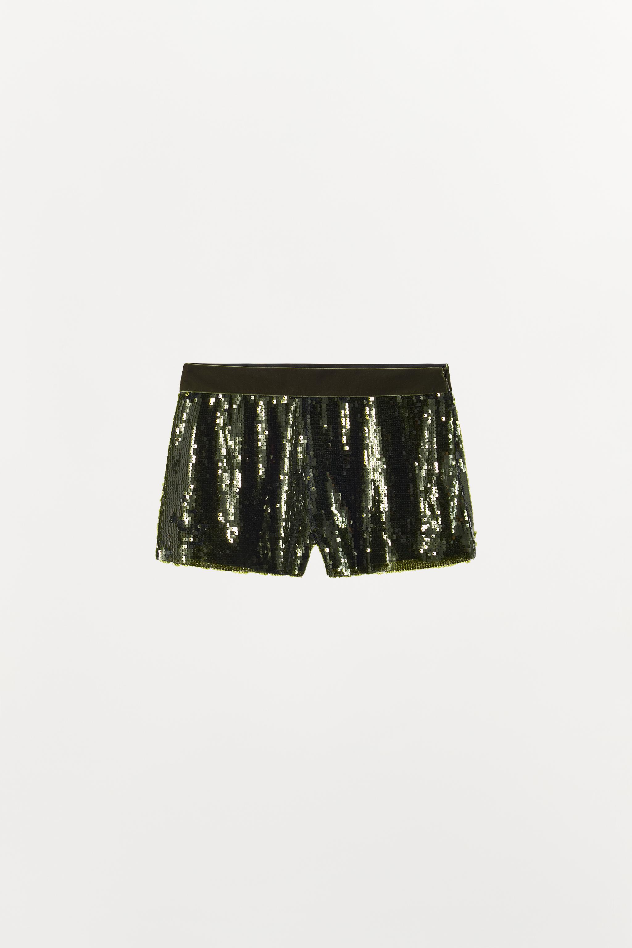 SEQUIN COMBO SHORTS